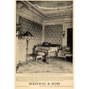  1906 Ad Steinway Parlor Grand Piano J Roosevelt Shanley 