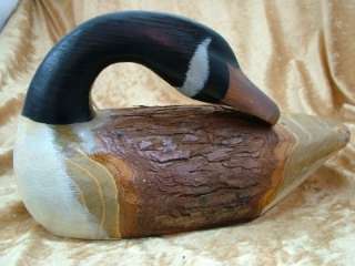 New Carved Wood Canadian Goose Geese Bird Folk Art  