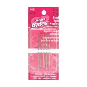  Susan Bates Steel Yarn Needles Size 16 2 5/Pkg 14081; 6 