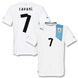 12 13 Uruguay Away Jersey + Cavani 7 (Fan Style)  Sports 