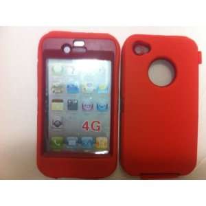  Body Armor for iphone 4 Defender Style Case(Orange/Red) BY 