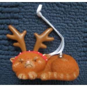 Hallmark Cat with Antlers Christmas Ornament