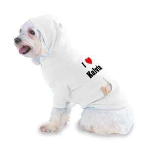  I Love/Heart Kelvin Hooded T Shirt for Dog or Cat LARGE 