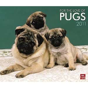  For the Love of Pugs 2011 Deluxe Wall Calendar Office 