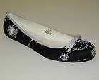 capelli new york black floral flats with bow women s si $ 18 00 10 % 