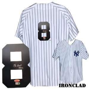 Yogi Berra Authentic New York Yankees Pinstripe Jersey w/ HOF 72 Insc 
