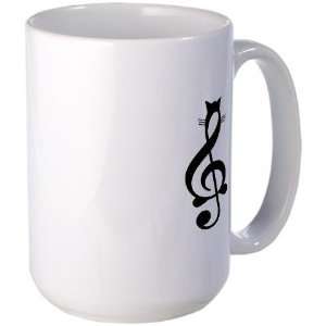  Jazz Cat Music Large Mug by  