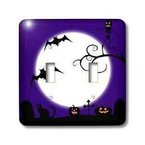  Yours Autumn And Halloween   Toon Jack O Lanterns Bats And Cats 