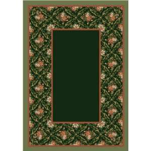STAINMASTER Bouquet Lace Olive II C11506 Nylon Floral Rug 2.40 x 23.20 