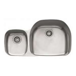 PCX120LH 34 Undermount Double Bowl Stainless Steel Sink Task Bowl