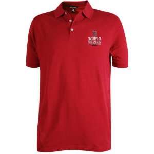   World Series Champions Classic Stainguard Red Polo