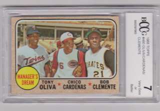 CLEMENTE/CARDENAS/OLIVA 1968 TOPPS 68 TOPPS #480 BCCG 7  