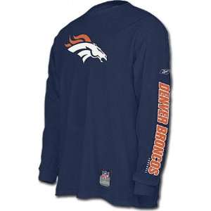  Denver Broncos Team Sideline Long Sleeve T Shirt Sports 