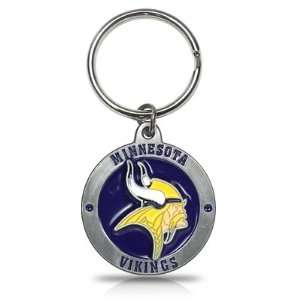   Minnesota Vikings Logo Metal Key Chain, Official Licensed Automotive