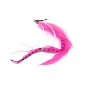  Hot Pink Fashion Feather Hair Extension, 9  Jewelry