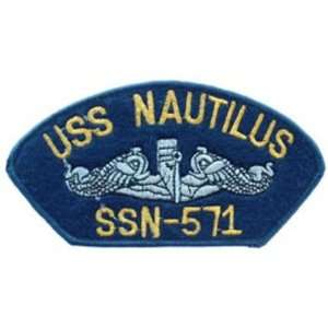 U.S. Navy USS Nautilus SSN 571 Hat Patch 2 3/4 x 5 1/4 