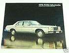1977 77 Ford GRANADA BROCHURE Sedan Ghia Sports Coupe  