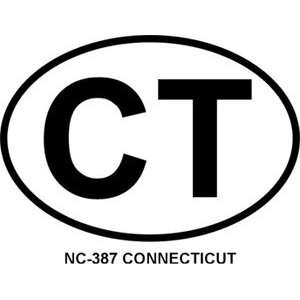  Connecticut Oval Bumper Sticker Automotive