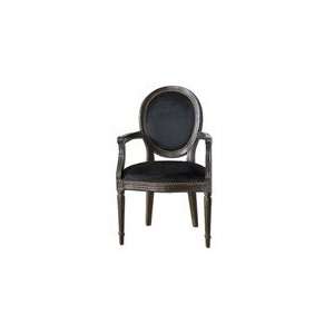  Uttermost Black Crackle Cecily Chair