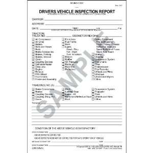   Vehicle Inspection Reports; 3 ply, Book Format, w/Carbon (Pack of 10