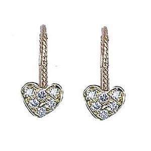   Mini Heart shaped Earrings (0.12 ct.tw.) Evyatar Rabbani Jewelry