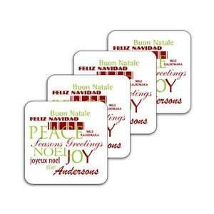  Christmas Greetings Coasters