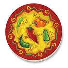 Spicy Hot Chili Peppers Stoneware Trivet Made in the USA