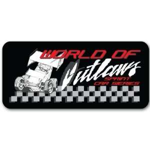  World of Outlaws Sprint racing dirtcar sticker 5 x 2 