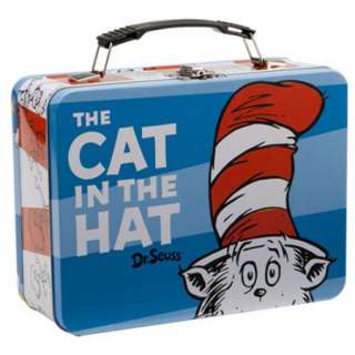 Dr. Seuss The Cat In The Hat Large Carry All Tin Tote Lunchbox, NEW 