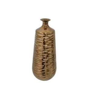  Urban Trends 11116 / 11117 Gold Loop Top Ceramic Vase in 