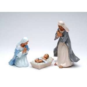   Piece Holy Family Ceramic Nativity Set With Manger