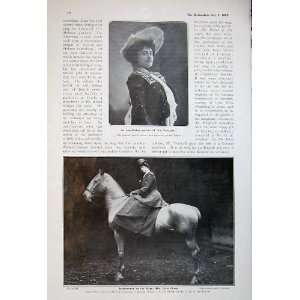   1905 Portrait Toriajada Ethel Oliver Sportswoman Horse