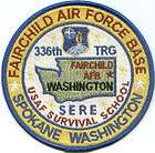 USAF BASE PATCH, FAIRCHILD AFB, WA. 336th TRG, SERE *