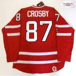   Crosby Signed Uniform   Team Canada Jsa 