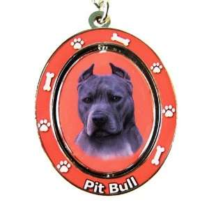  Blue Pit Bull Spinning Dog Keychain By E & S Pets Pet 