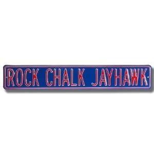  ROCK CHALK JAYHAWK Street Sign