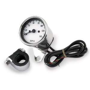  Bikers Choice Electronic Speedometers   White Face , Color 