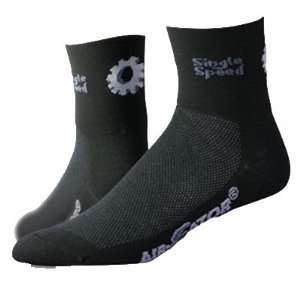  DeFeet AirEator 2.5in Single Speed Cycling/Running Socks 