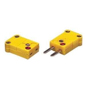Type K Thermocouple Miniconnector; connection, plug; color, yellow 