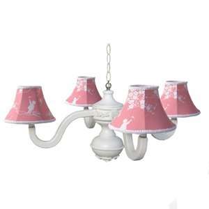  pagoda pink bella spindle chandelier
