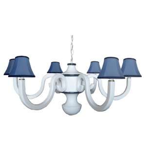  Davenport Large Scroll Chandelier in Navy 