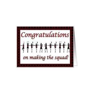 Cheerleading Cheerleading squad Congratulations Card