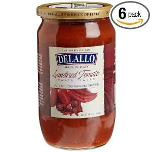 DeLallo Imported Sun Dried Tomato Sauce, 24.3 Ounce Jars (Pack of 6 