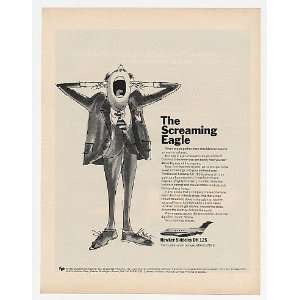   Siddeley DH 125 Jet Screaming Eagle Print Ad (23311)