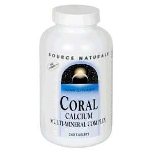  Source Naturals Calcium Coral Multi Mineral, 240 Tablets 