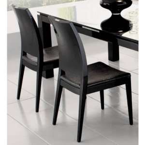  Rossetto R992078000NSN Diamond Dining Chairs in Black 