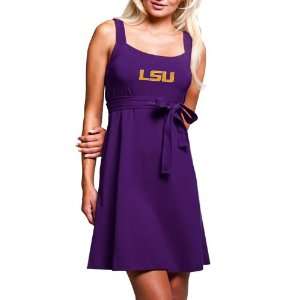   Ladies Purple Campus Best Belted Sundress (Large)