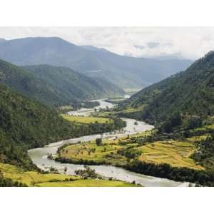  Tsang Chhu River, Punakha, Bhutan, Himalayas, Asia 