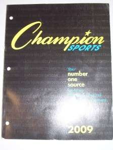 Champion Sports Catalog 2009~Athletic/Phys Ed Equipment  