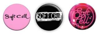 Soft Cell Logo 1 Pin Button Badges (Marc Almond)  